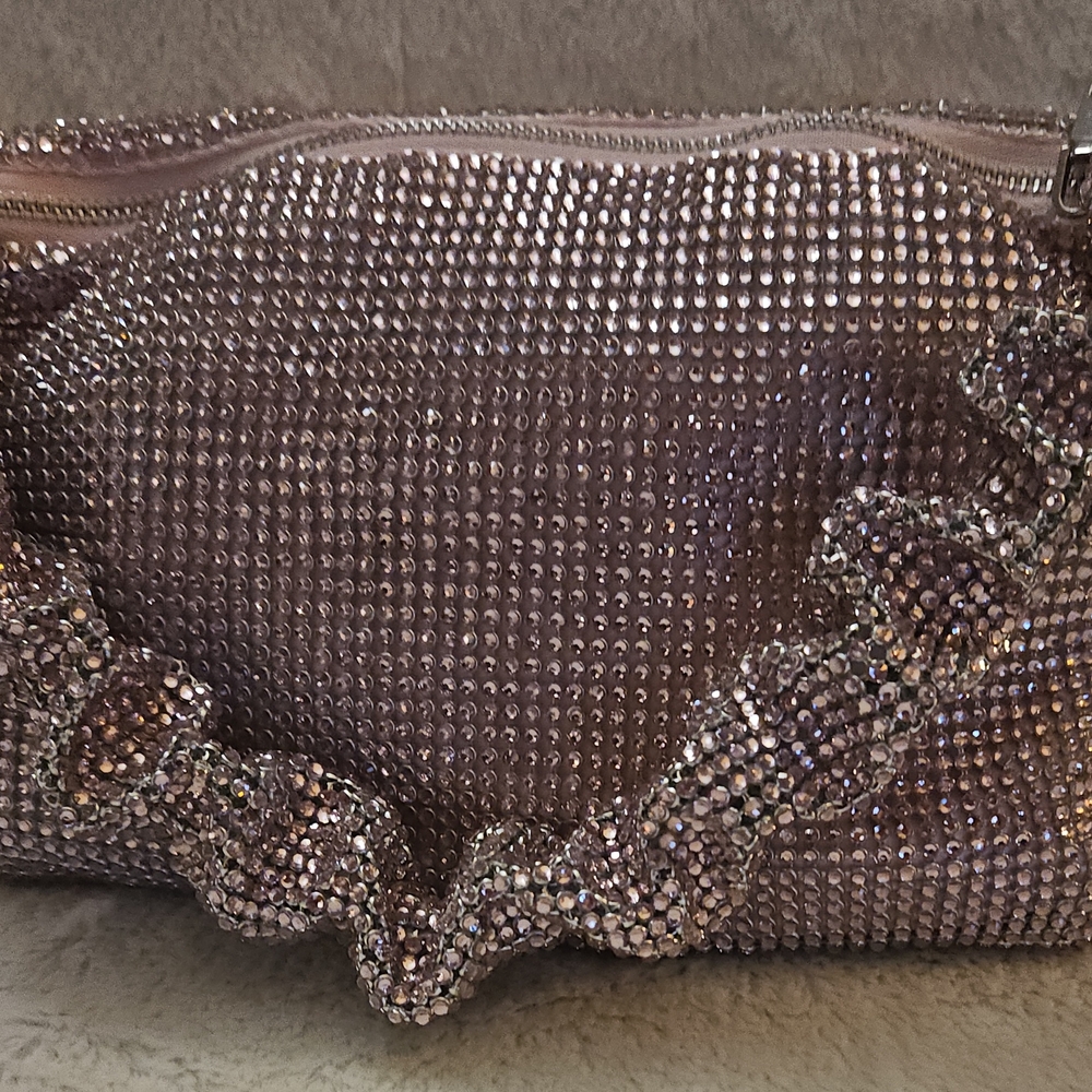 INC International Concepts Pink Rhinestone Clutch
